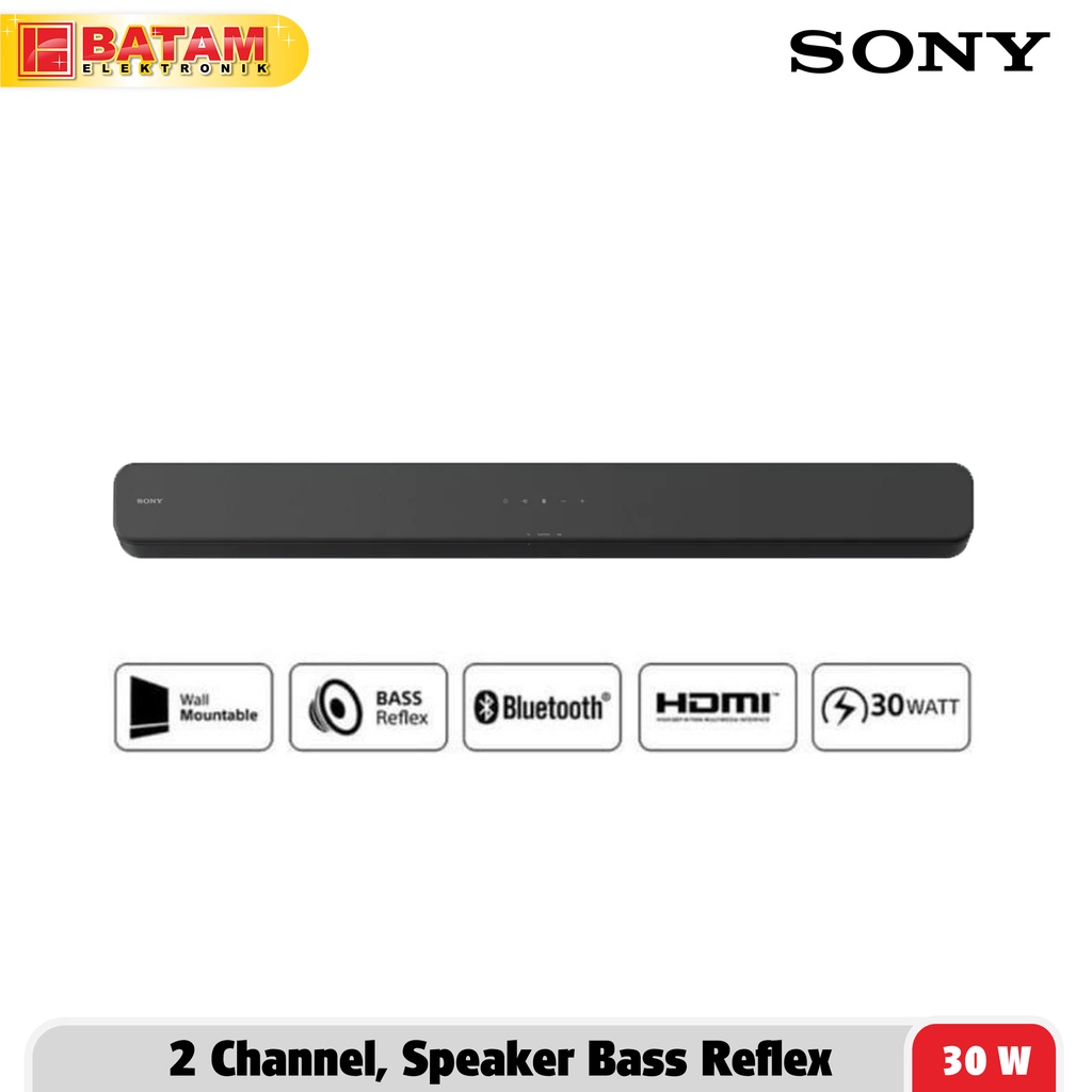 SONY SOUNDBAR HT-S100F SPEAKER 2.0CH HDMI USB OPTICAL BLUETOOTH (PEKANBARU)