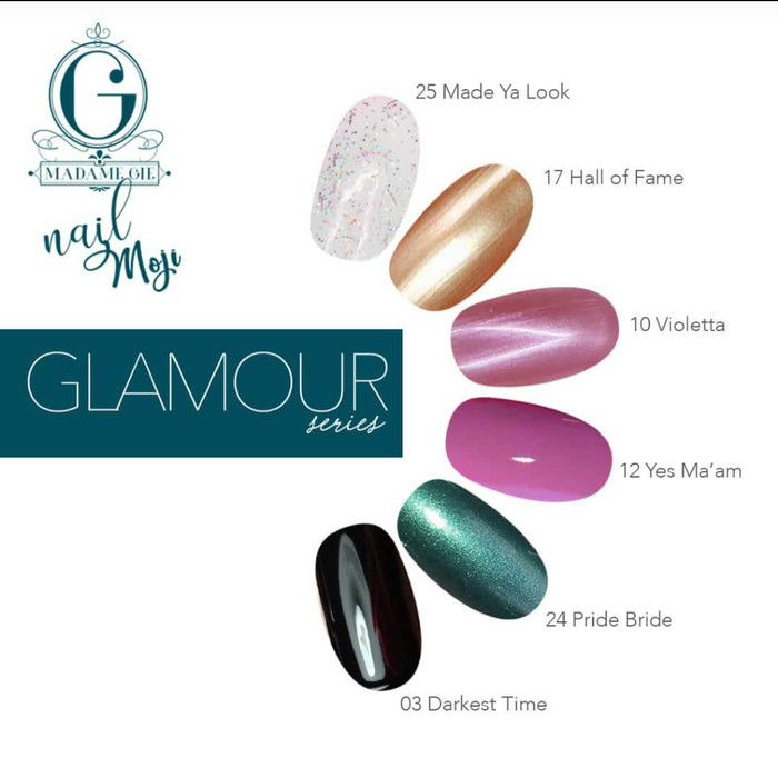 Di jamin original [ISI 6PC] SET KUTEKS MADAME GIE GLAMOUR SERIES / NAIL MOJI GLAMOUR