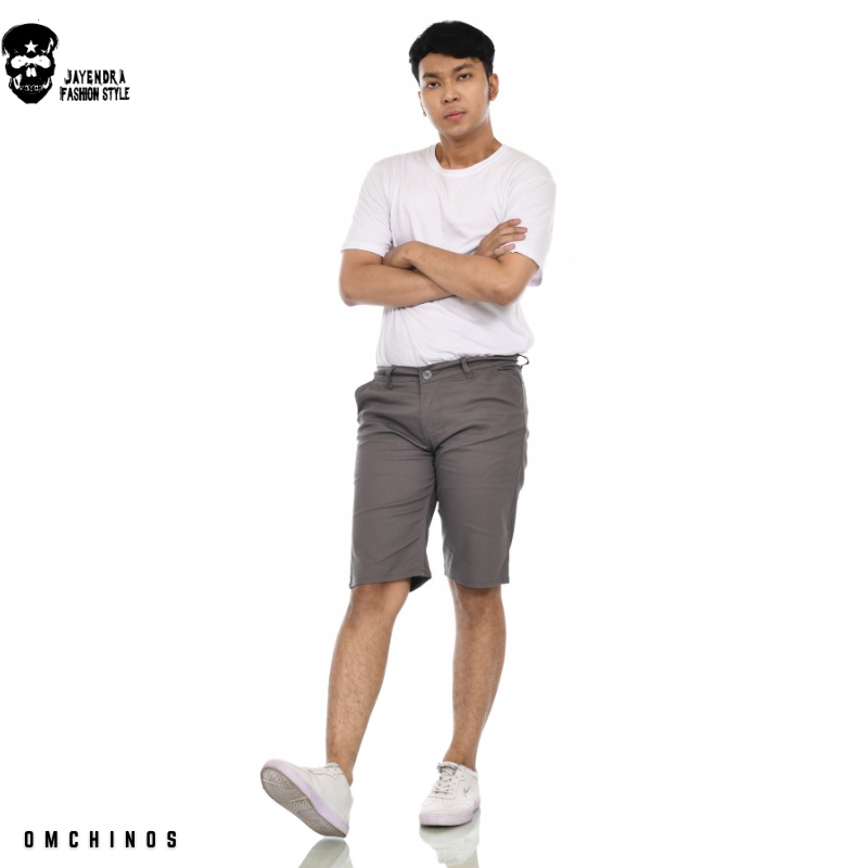 Celana Chino Pendek Pria Chinos Short Pants Slim fit Outfit Fashion Distro Casual Santai