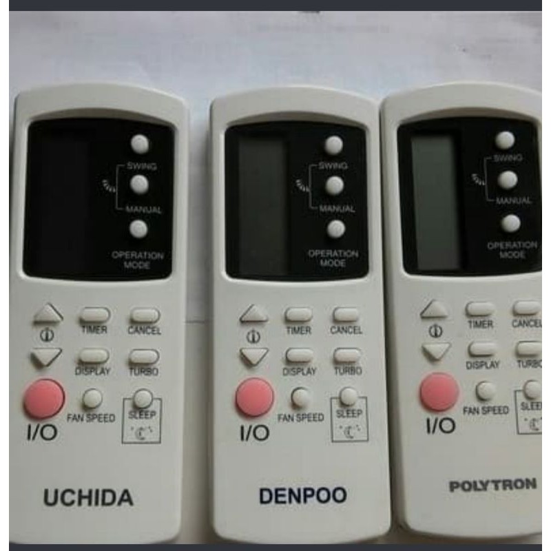 REMOTE REMOT AC DENPOO UCIDA POLYTRON ELBA CRISTAL ORIGINAL ASLI