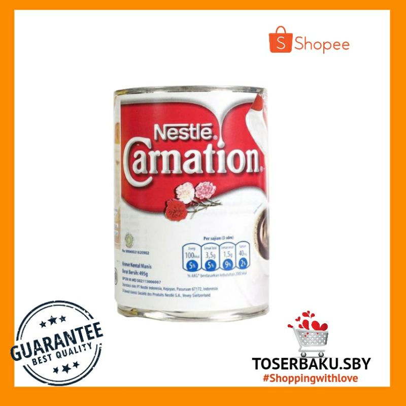 

Susu Nestle Carnation 495g / Susu Kental Manis / Fresh Product / Krimer / SKM /Toserbaku Surabaya