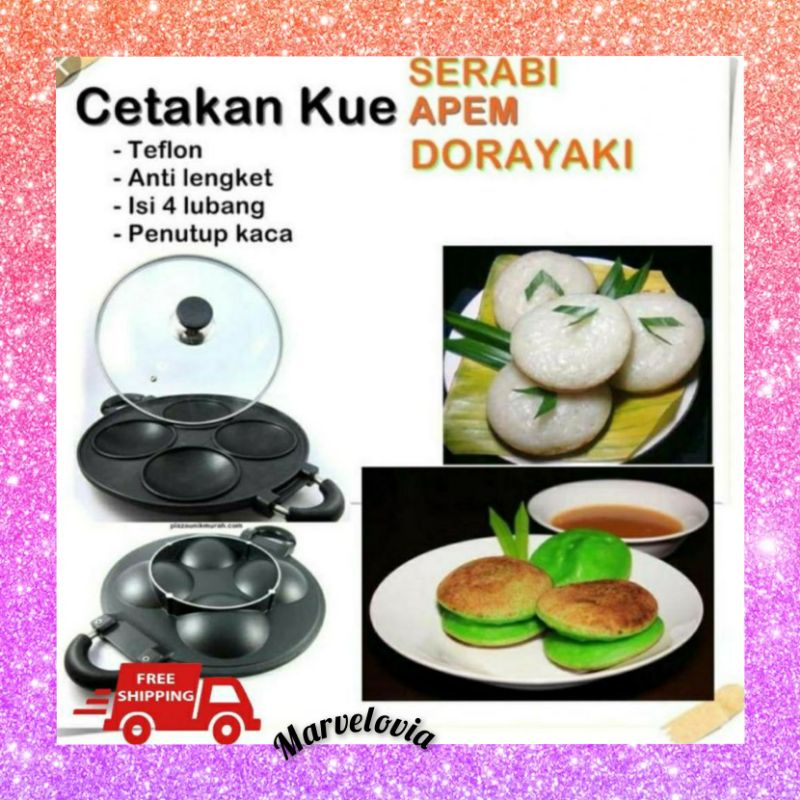 CETAKAN SERABI / PANCAKE 4 LUBANG