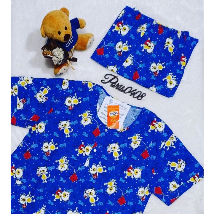 CPXXL Jumbo Piyama Katun Wanita &quot;HOKI &amp; SHEILA&quot; (kite &amp; cat)