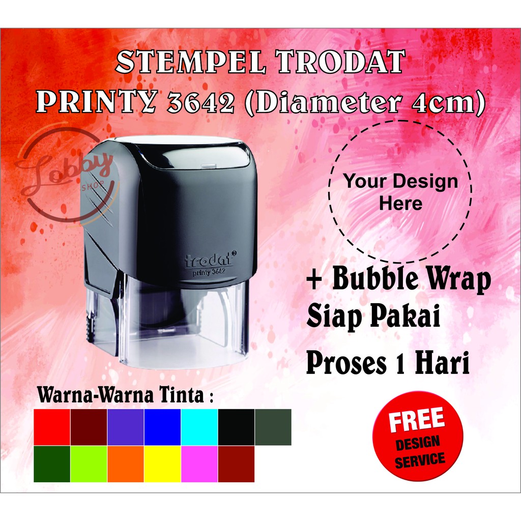 

Stempel Bulat Trodat type 3642 D 4cm Stempel Notaris | Stempel Nama | Stempel Toko | Stempel Doktor
