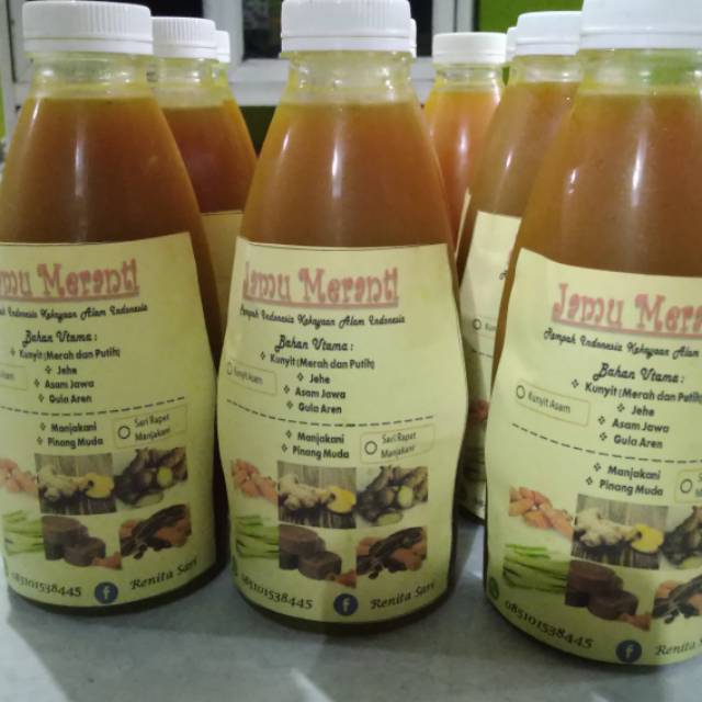 

Jamu Tradisional Meranti Kunyit Asam Sari Rapet Manjakani