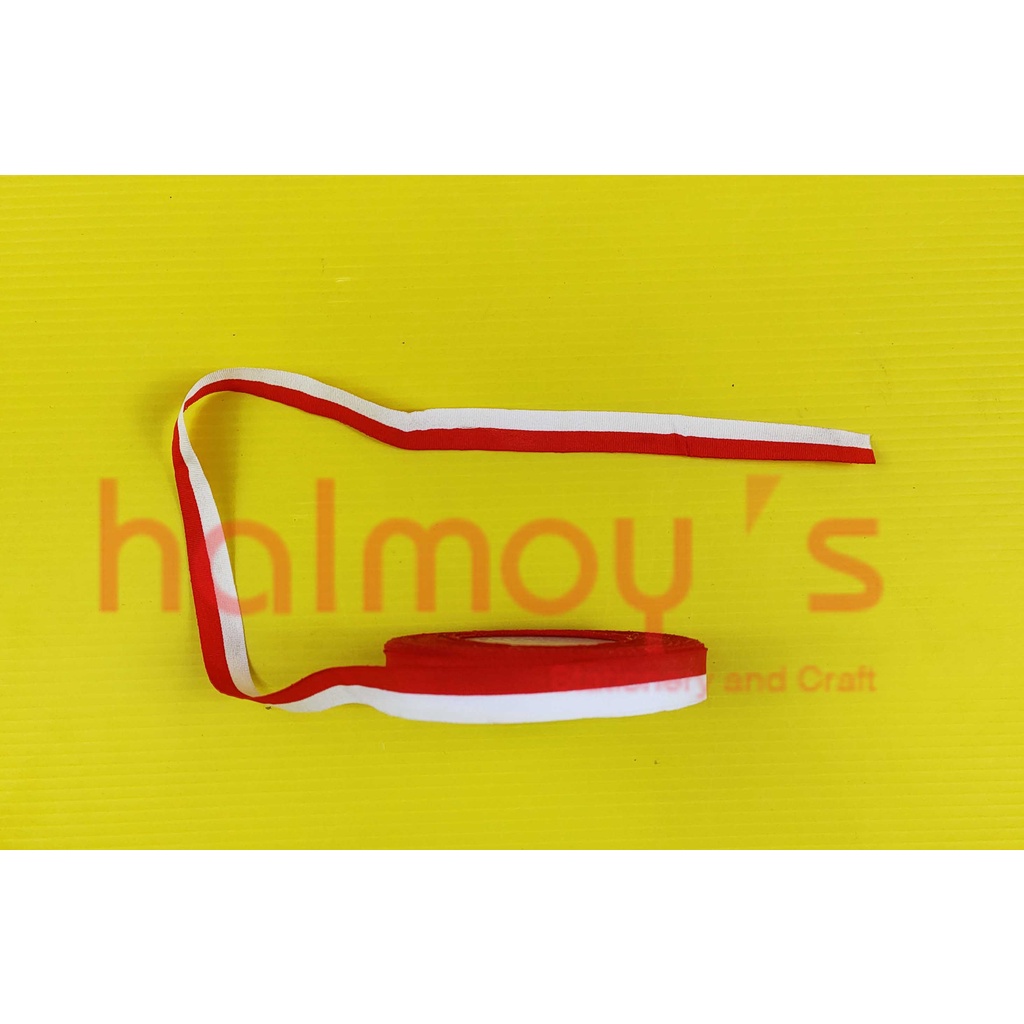 

PITA SATIN KAIN 1/2 iNCI 12 MM WARNA MERAH PUTIH