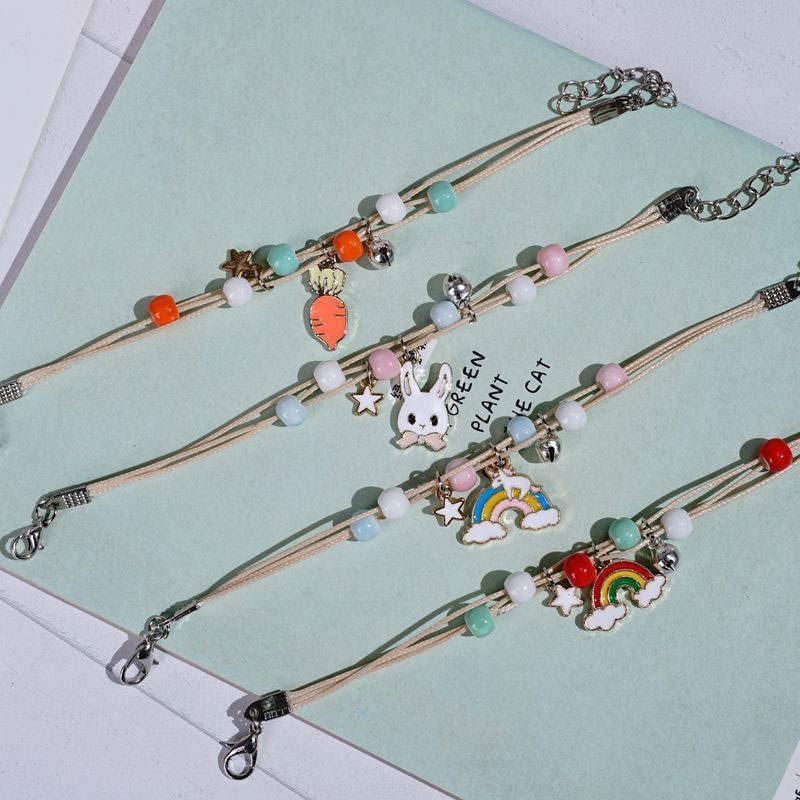 [✅READY STOCK] Gelang couple Star Moon bead djustable Braided Bracelet  Fashion Aksesoris 1  Pcs Penjualan Panas Mode
