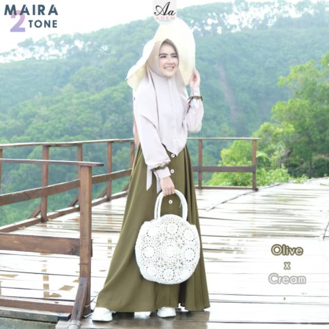 MAIRA TWO TONE BY ADEN HIJAB