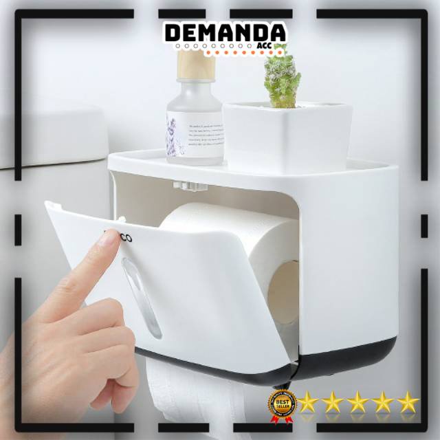 Tempat Tisu Tissue Toilet Tempel | Kotak Tissue Storage Toilet Dapur ECOCO - E1807