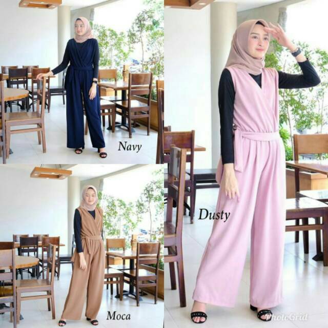 VANA JUMPSUIT / JUMPSUIT WANITA / JUMPSUIT POLOS / JUMPSUIT HIJAB