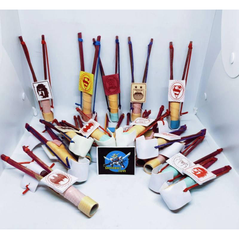 Mainan katapel kayu/ katepel kayu isi 20pcs