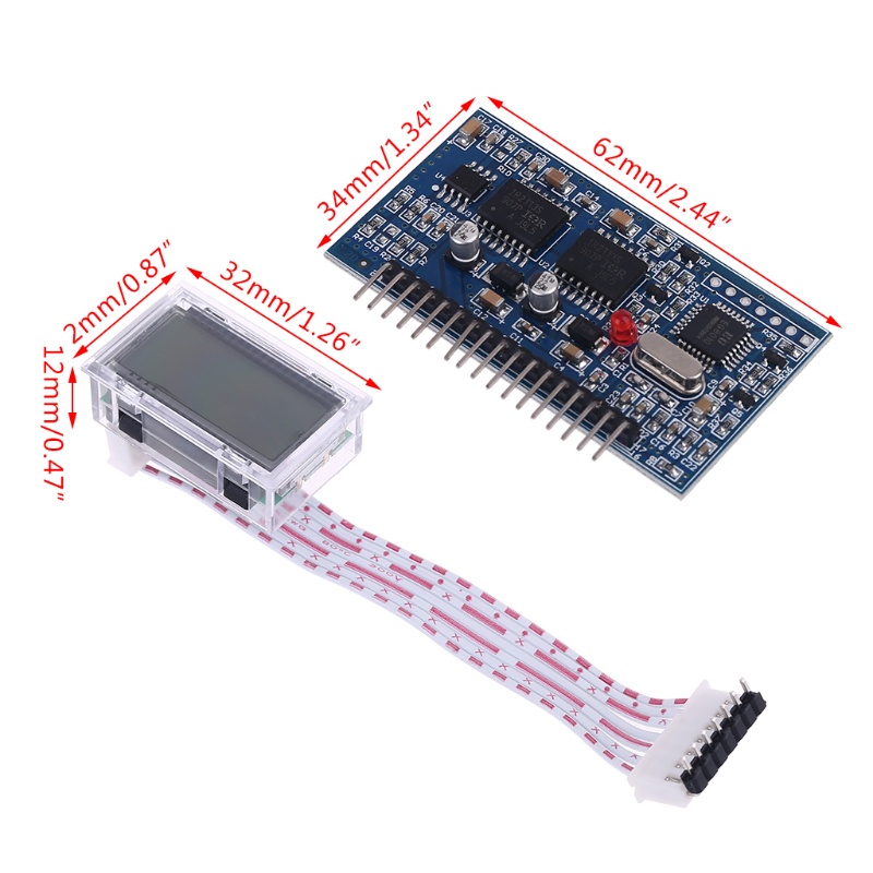 Bt 1set DC-DC DC-AC Gelombang Sinus Murni Generator Inverter Boost Driver Board EGS002+IR2110 LCD Modul Driver DIY Replacem