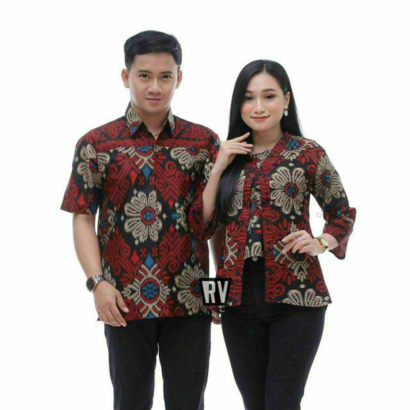 Maura Couple - Sania Ruffle Batik Couple Ori Ndoro Jowi DNT Garansi Termurah Shopee -