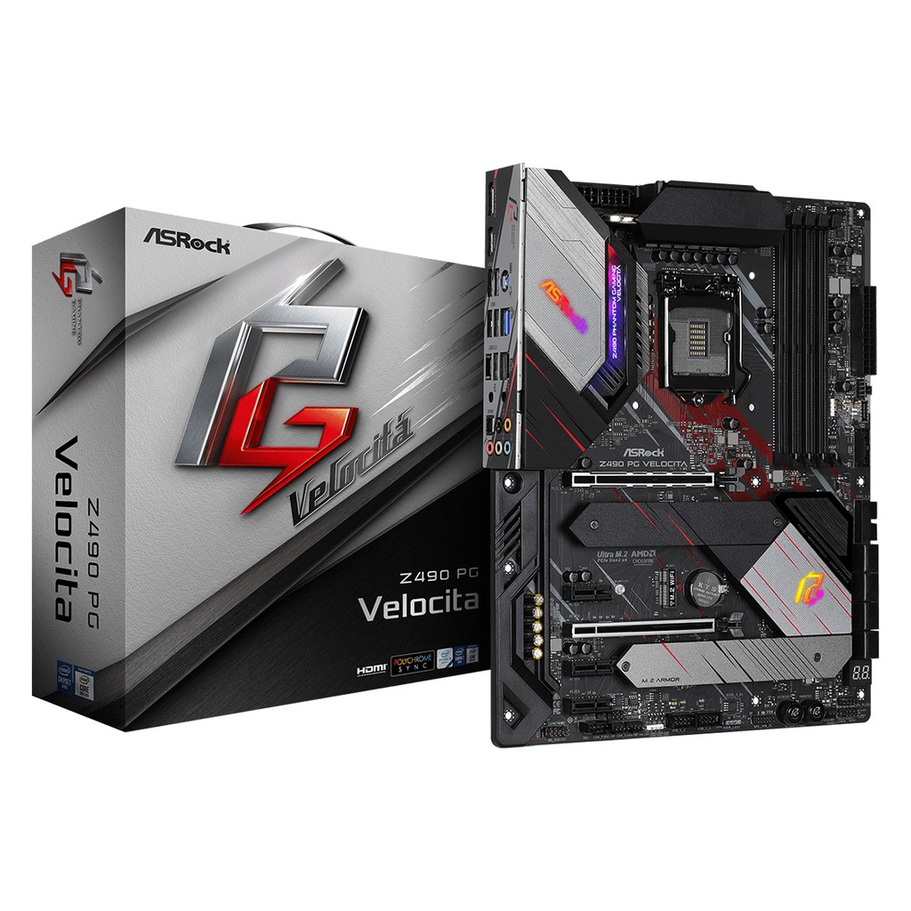 ASROCK PHANTOM GAMING VELOCITA LGA1200 ATX DDR4 MOTHERBOARD INTEL PG