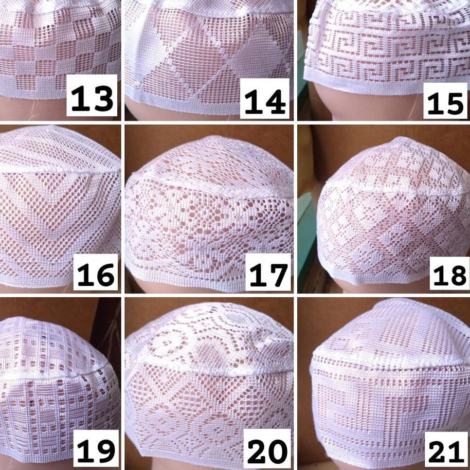 6p✲Super Promo✸➱ Ecer dan Grosir - Peci Jaring Lulu Al Bukhari Kopiah Jaring Tipis Habaib | Basmalah