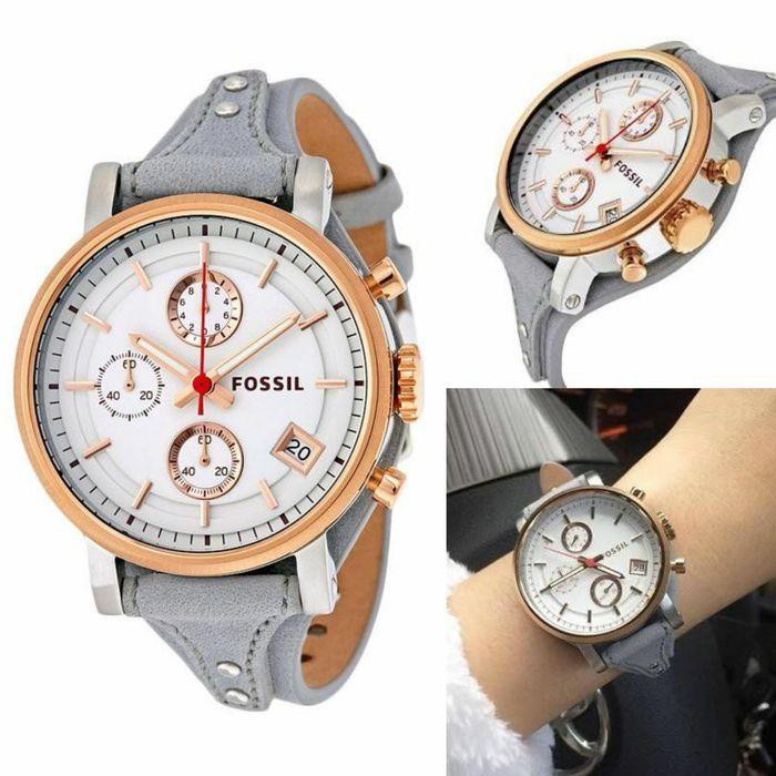 Fossil ES 4045 Ori BM 100% Jam Tangan Wanita Casual