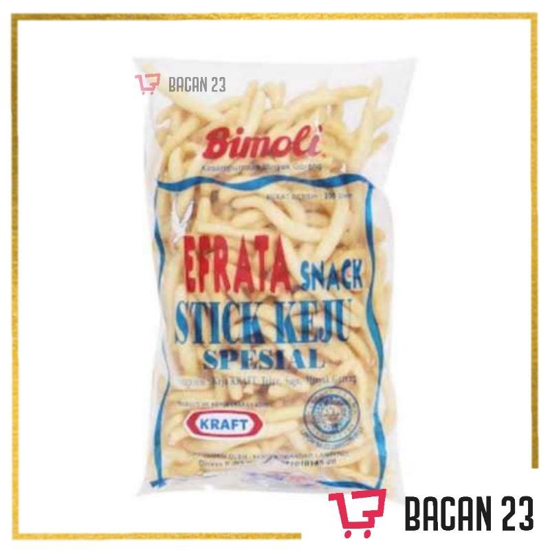 

Efrata Snack Stick Keju (100gr) - (Bimoli - Kraft) / Kraft Cheese Stik / Bacan 23 - Bacan23