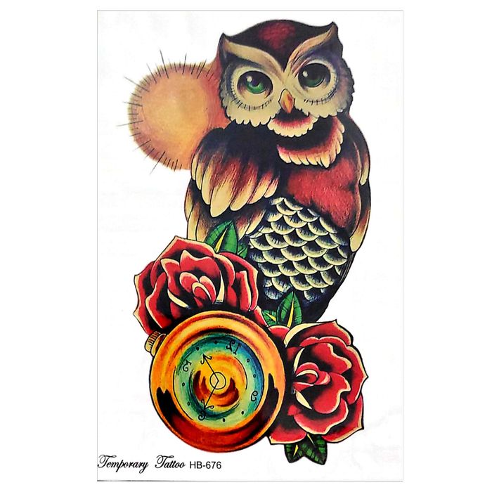 Tatto Temporary Tato Burung Hantu Mawar Rose Awet 21x15 Half Arm T56 Al 1290 Shopee Indonesia