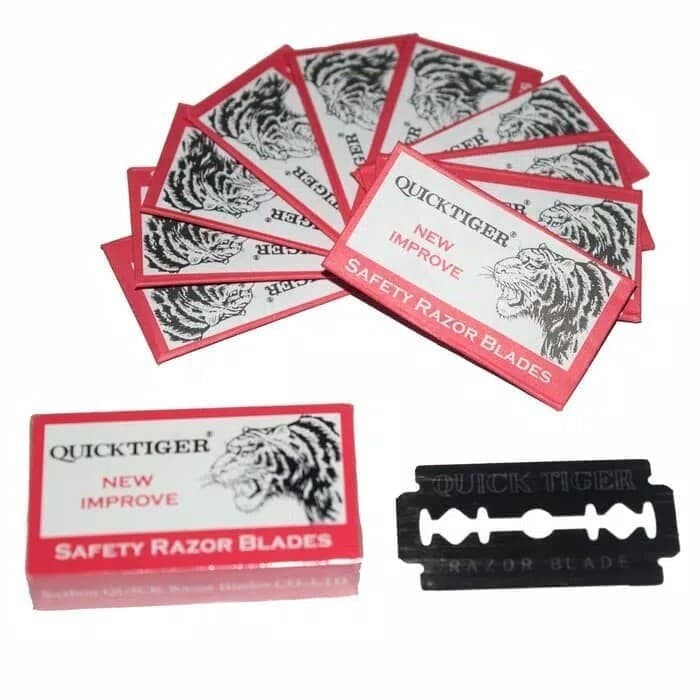 Silet Quicktiger Refill Isi Ulang Alat Pisau Cukur TIGER  Safety Razor Blade