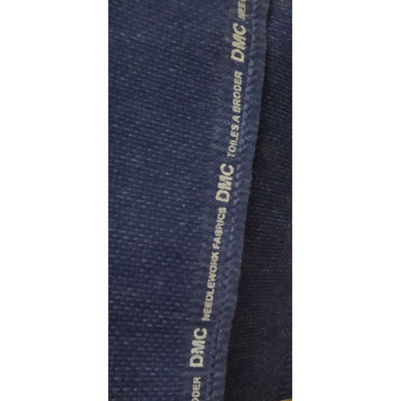 14ct Kain Aida Kristik / Cross Stitch DMC Blue Navy