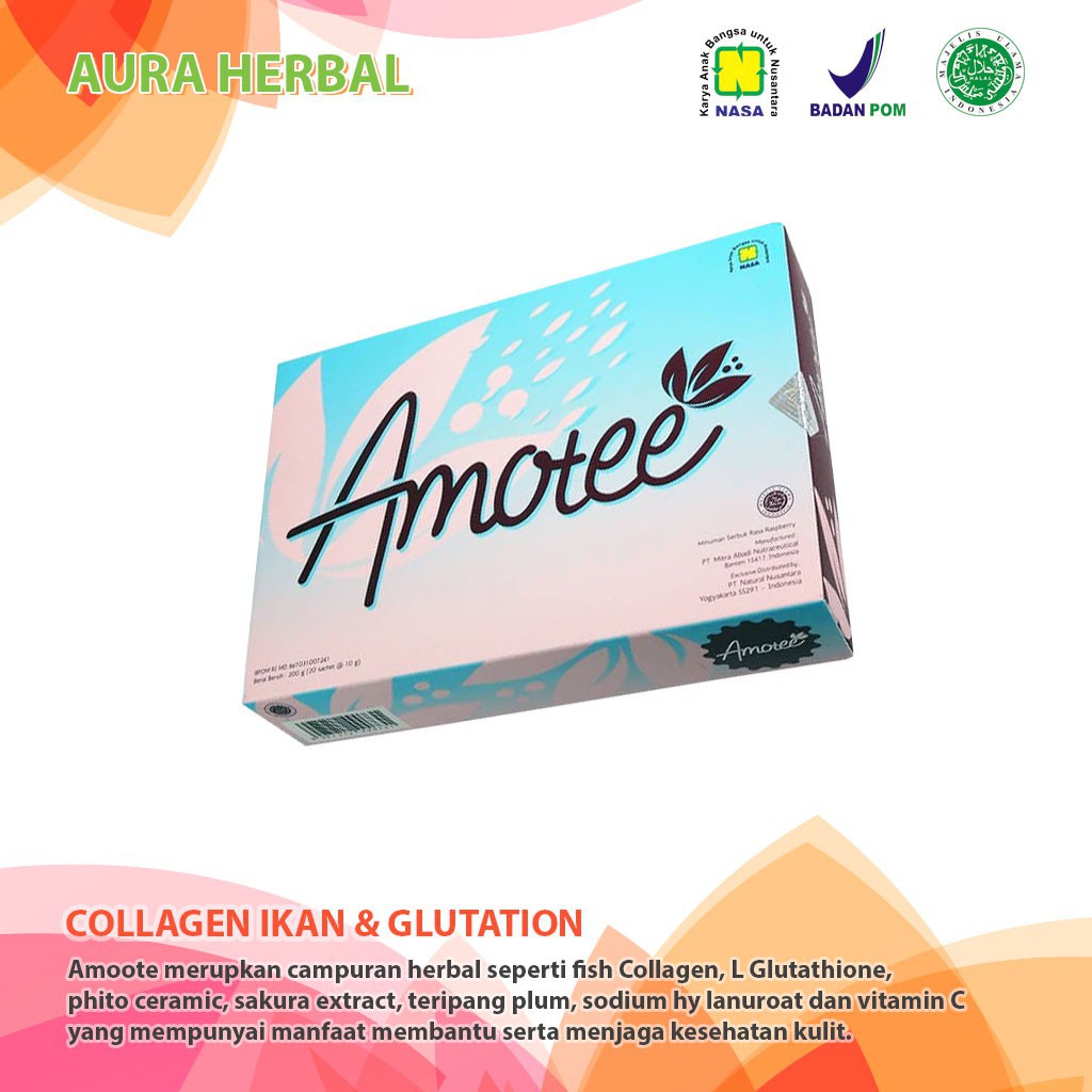 COD Amotee Asli NASA - Minuman Kecantikan Dari Dalam Tubuh Secara Alami dan Herbal