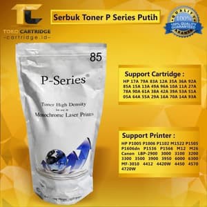 Serbuk Toner Refill P Series Putih, Cartridge 79A 17A 19A 83A 85A 78A