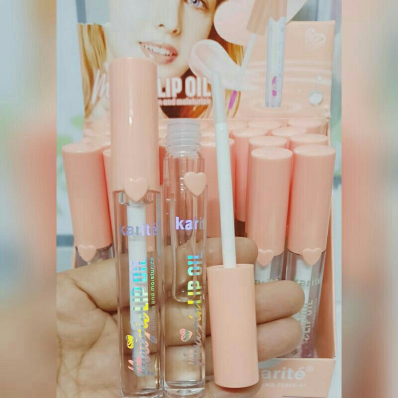 Karite Magic Lip Oil Nourishing/Pelembab bibir Lip gloss transparant bening Magic Love Lip Oil