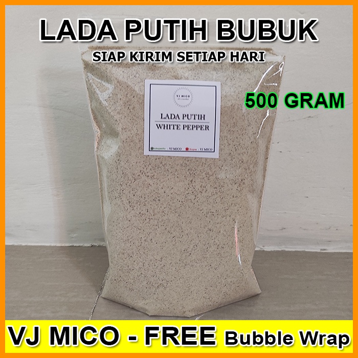 

Lada Putih Bubuk / Merica bubuk / Ground White Pepper - Quality Premium 500gram