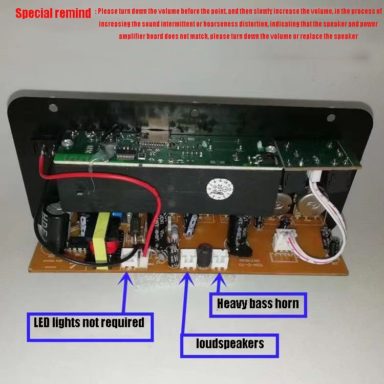 (Stok, Dikirim Dari Jakarta)Bluetooth Amplifier Board 220V 12V 24V Digital Bluetooth Amplifier Amplifier Stereo Mendukung USB TF Remote Control Mikrofon Reverb Fungsi Penyesuaian