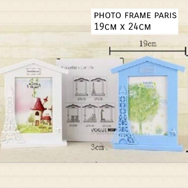 Photo frame paris eiffel bingkai foto paris love home plh hadiah ulang tahun kado