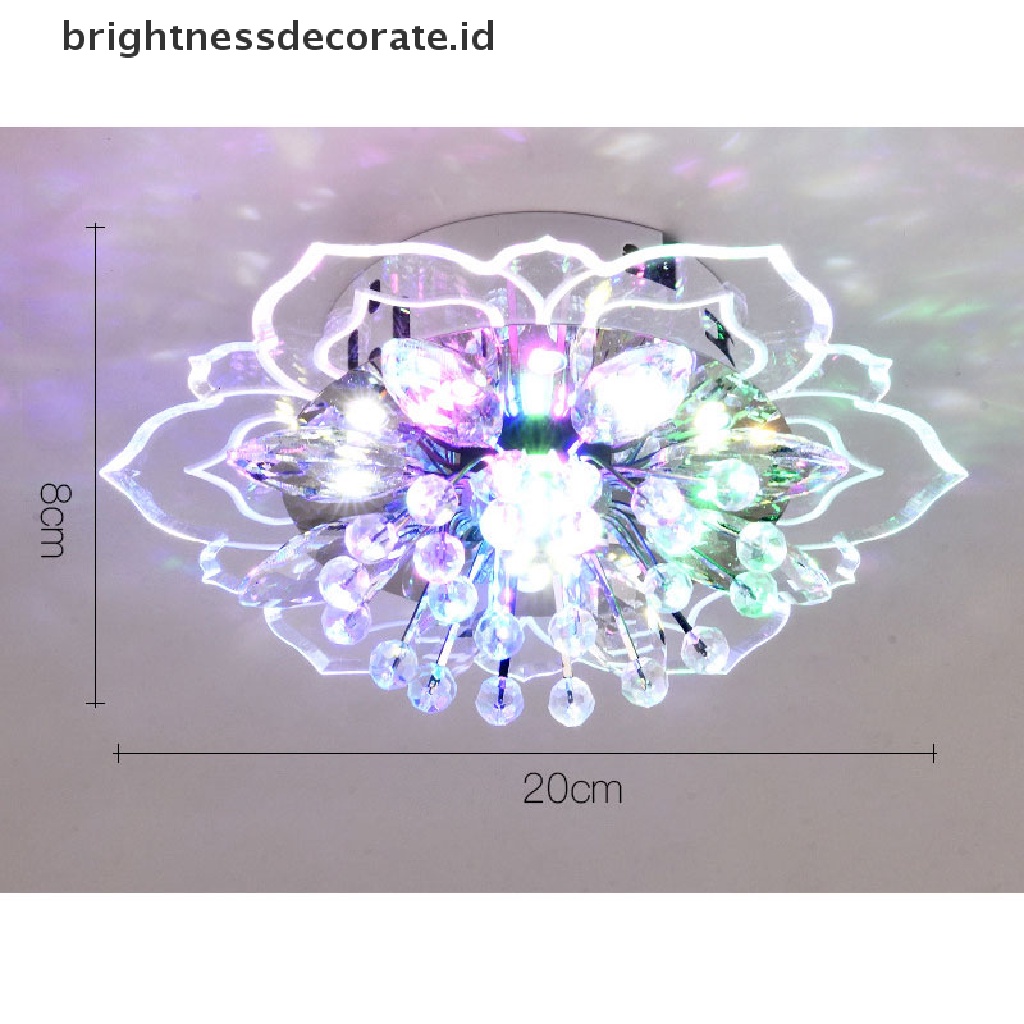 (birth) Lampu Plafon LED 9W 20cm Desain Kristal Modern Untuk Lorong