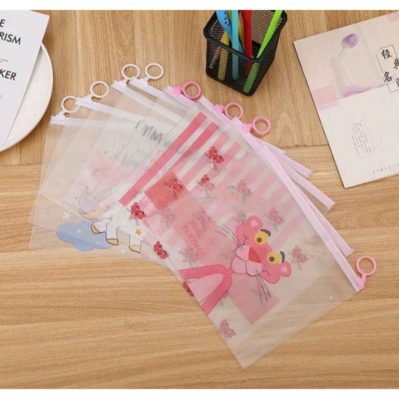 

Q363 - Tempat Pensil / Tas Pouch Kosmetik Transparan / Tempat Pencil Motif Karakter Unicorn / Pouch Unicorn / Pouch Panther