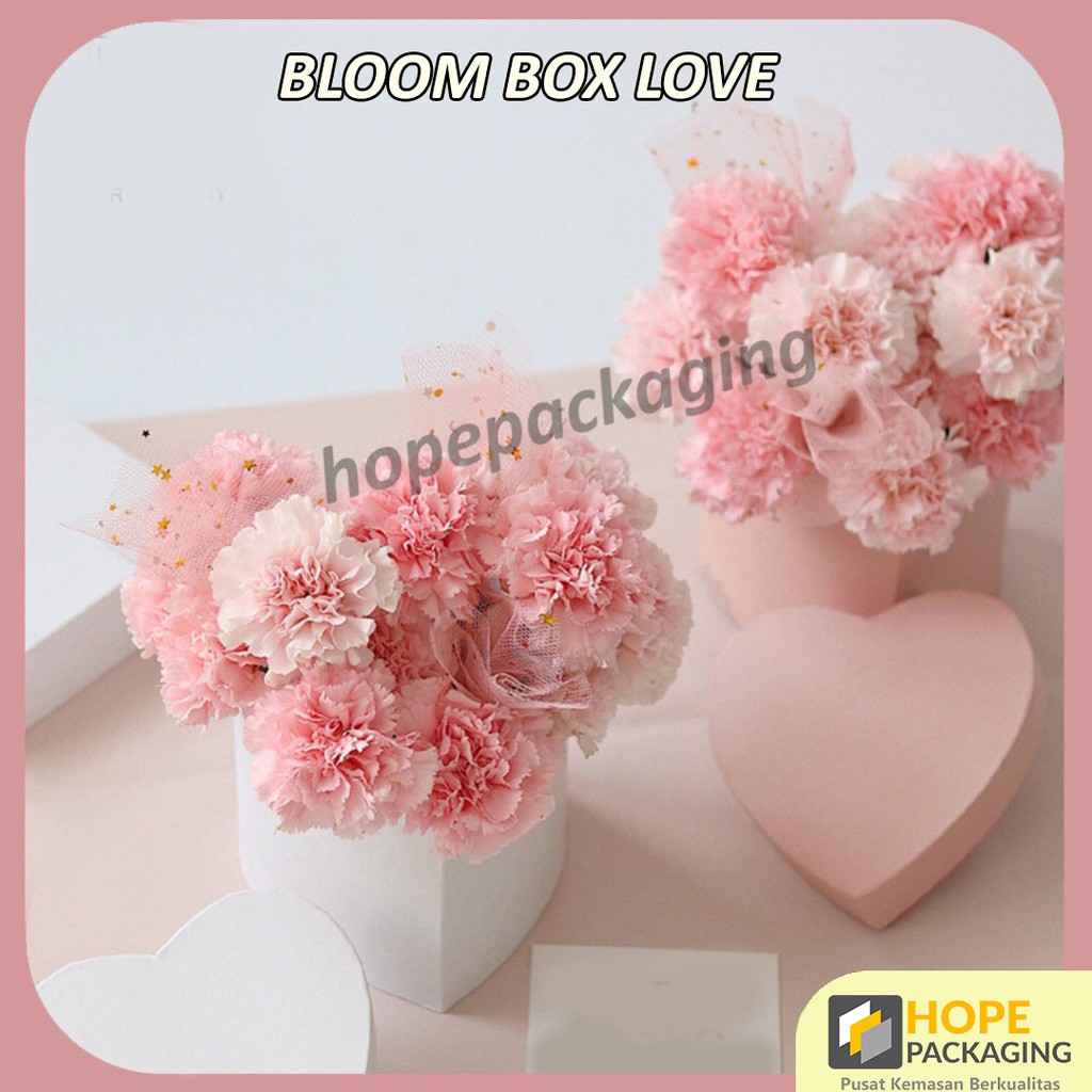 Bloom Box Diameter 15 cm &amp; 20 cm Box Bunga Kotak Bunga Flower Box Blooming Box Gift Box Love