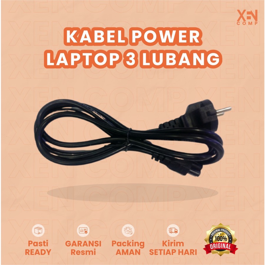 Kabel Power Laptop 3 Tiga Lubang