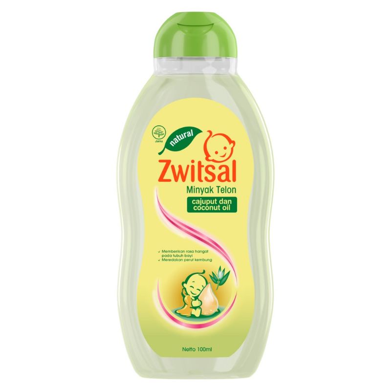 Zwitsal minyak telon bayi Cajuput dan Coconut Oil 100ml