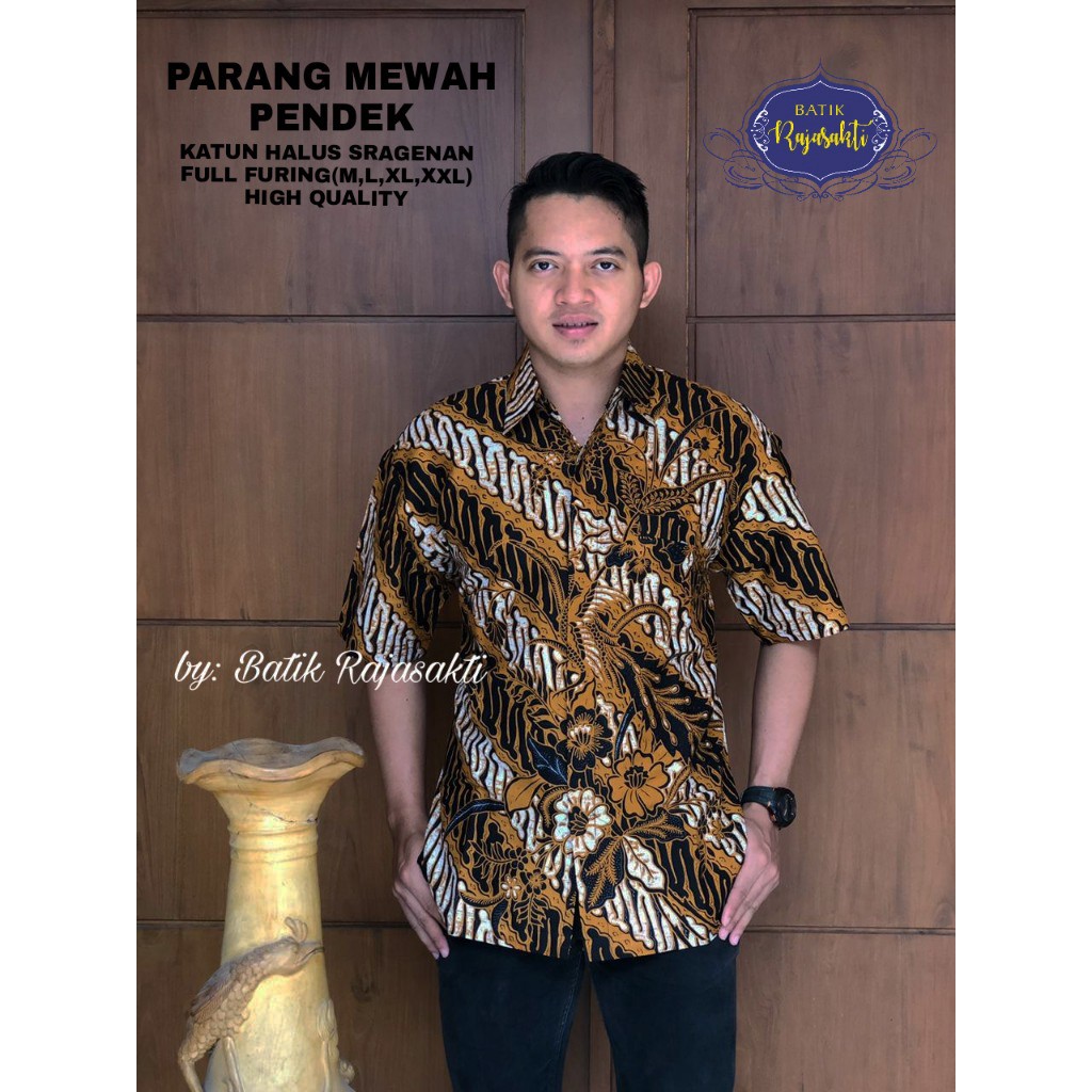Kemeja Batik Parang Mewah Lengan Pendek | Hem Batik
