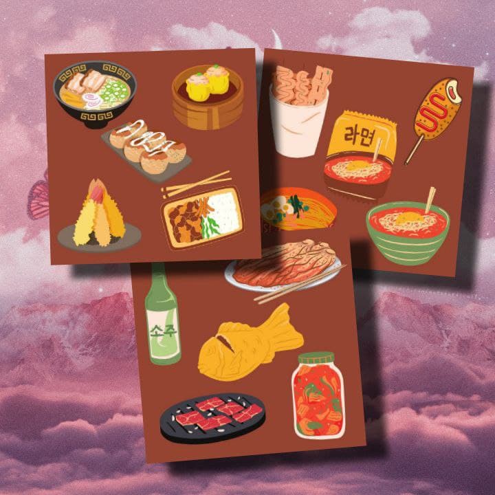 

STIKER TUMBLR JAPANESE FOOD MINI STIKER AESTHETIC JAPANESE FOOD TUMBLR SET MINI BY OKASHI STORE
