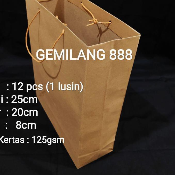 

►®◄ paperbag Polos Uk 20x25x8cm- paper bag - tas kertas - tas souvenir