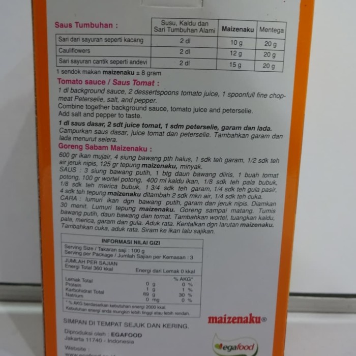 

Ds501D0 Maizenaku Corn Starch 100 Gr Gr0B1