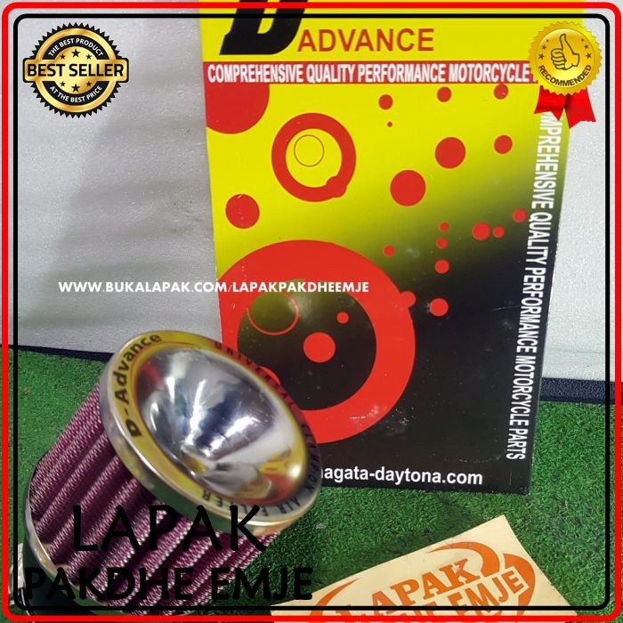 FILTER CARBU 28 MM PE 28 MODEL BENGKOK D ADVANCE ORIGINAL CHROME RED FILTER PE 28 LAPAK PAKDHE EMJE