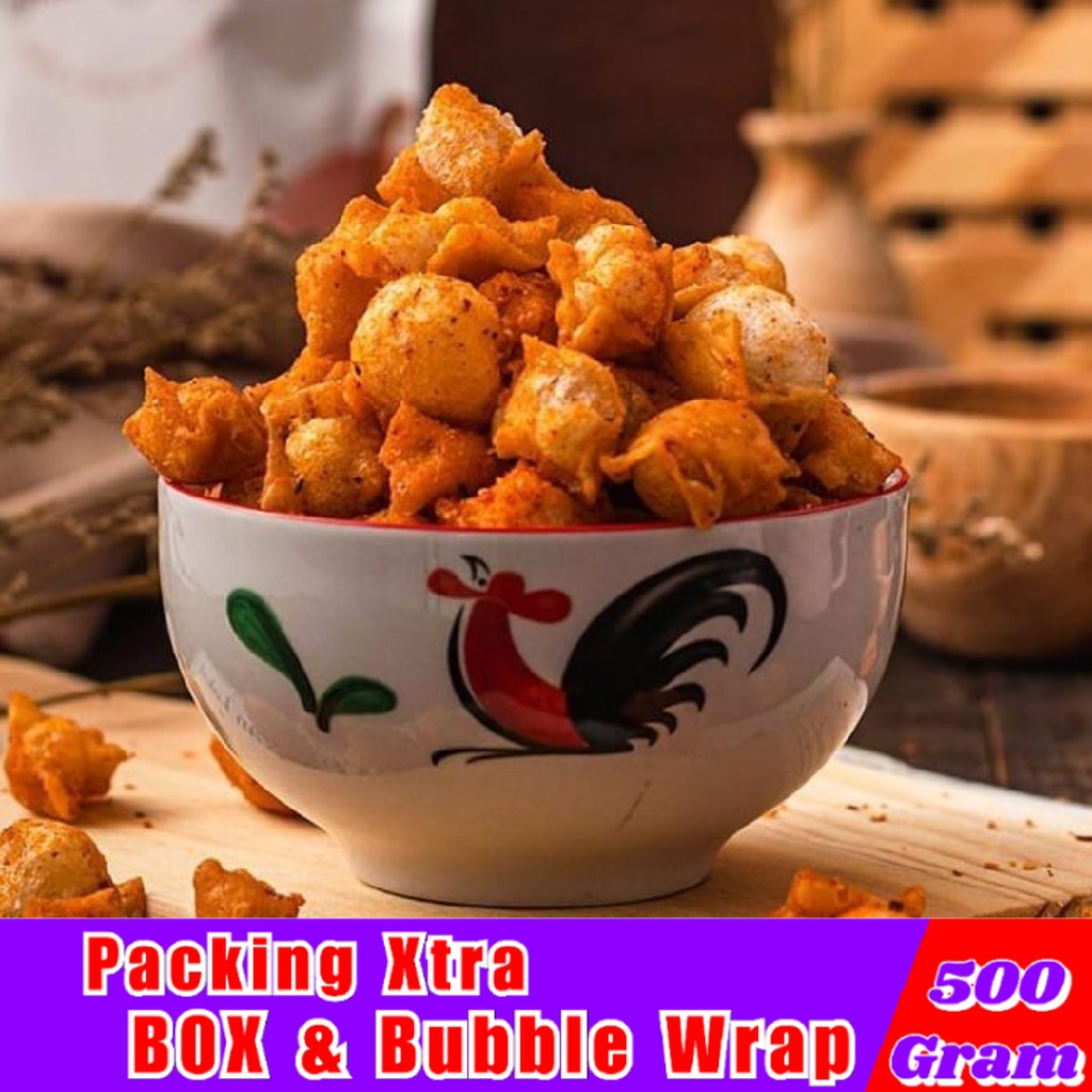 

Siomay Kering 500gr BALADO / Somay Kering Mini - Hufaida Snack makanan ringan