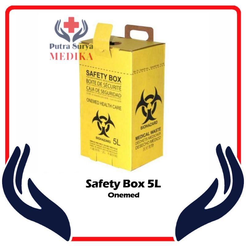 Safety Box 5L Onemed | Tempat Sampah Medis 5 Liter