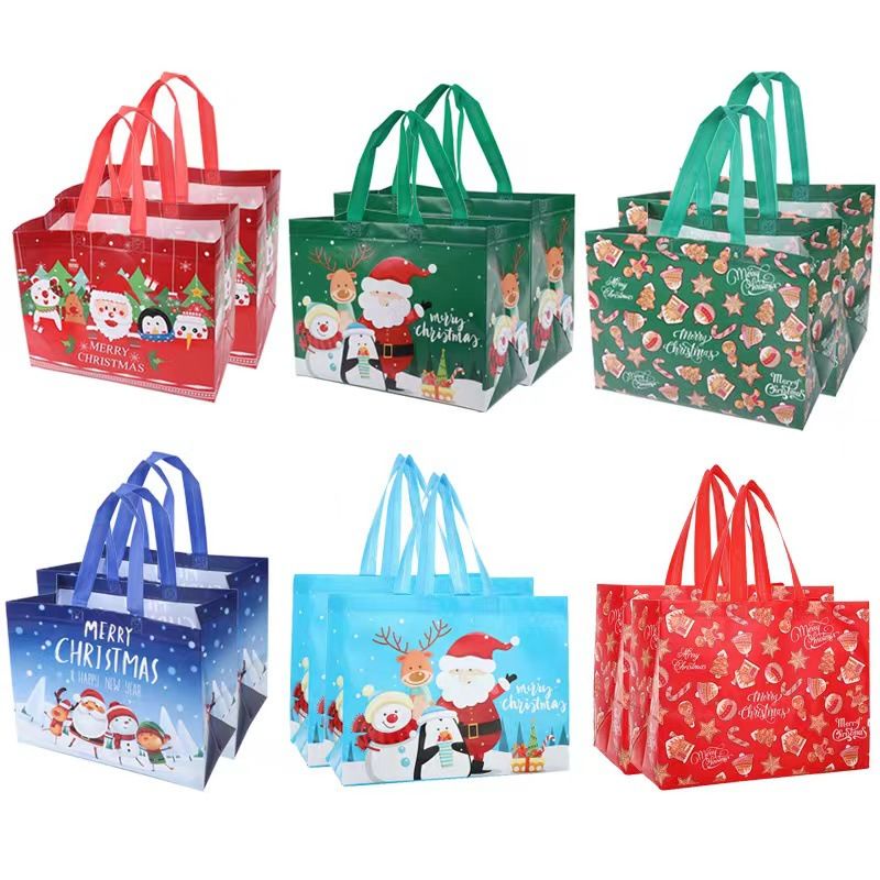 TAS SOUVENIR NATAL HADIAH LUCU GOODIE BAG BESAR TAS BESAR MERRY XMAS