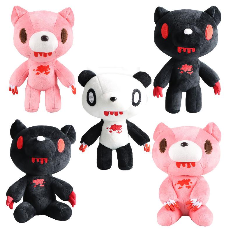 Mainan Boneka Plush Bentuk Beruang Warna Hitam / Pink Untuk Hadiah Anak
