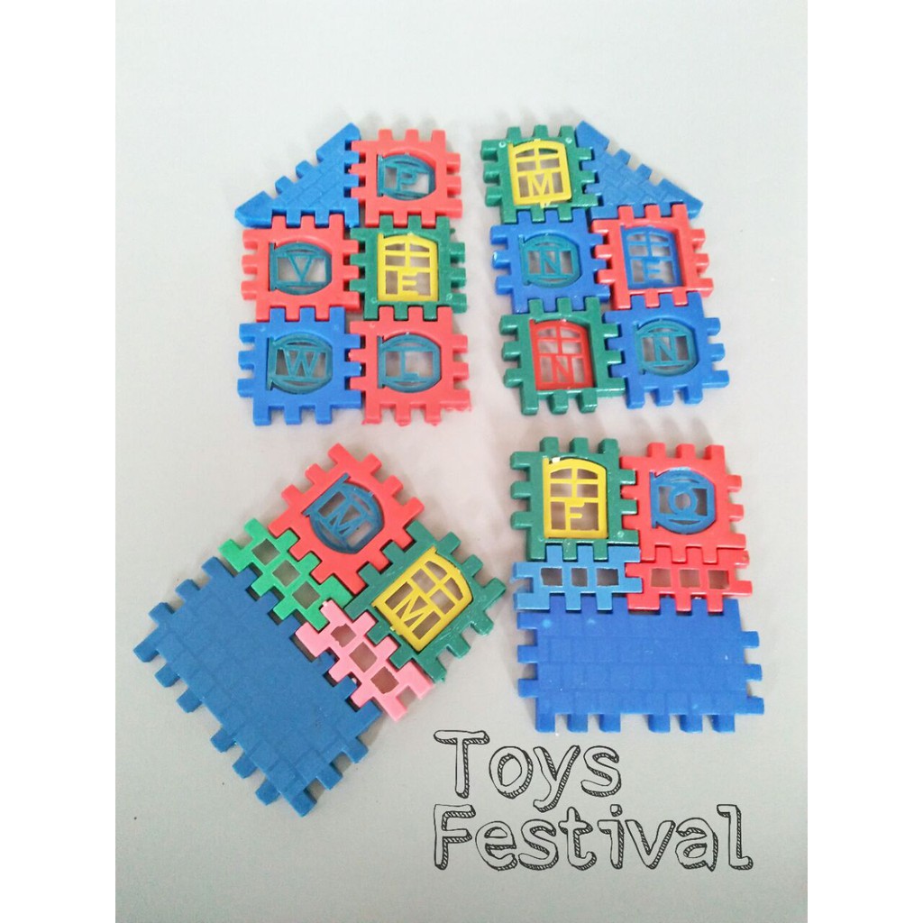 Puzzle Karet seri Rumah Warna Warni