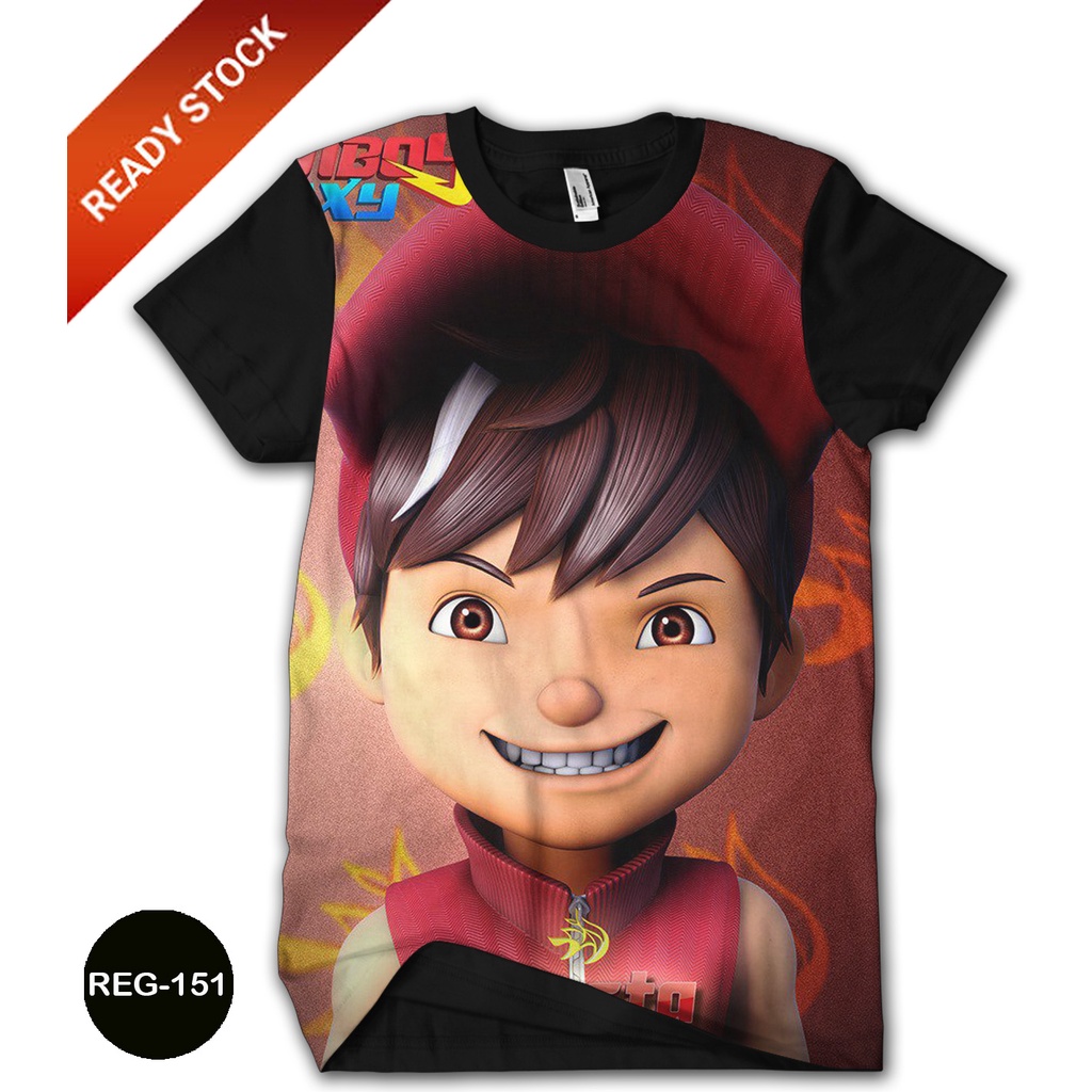 KAOS BOBOIBOY API BAJU BOBOIBOY DEWASA SERIAL TV FAVORITE ANAK #REG-151