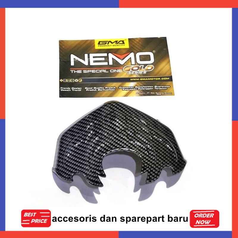 VARIASI SPAKBOR BELAKANG PCX HITAM CARBON ACCESORIS PRODUK NEMO