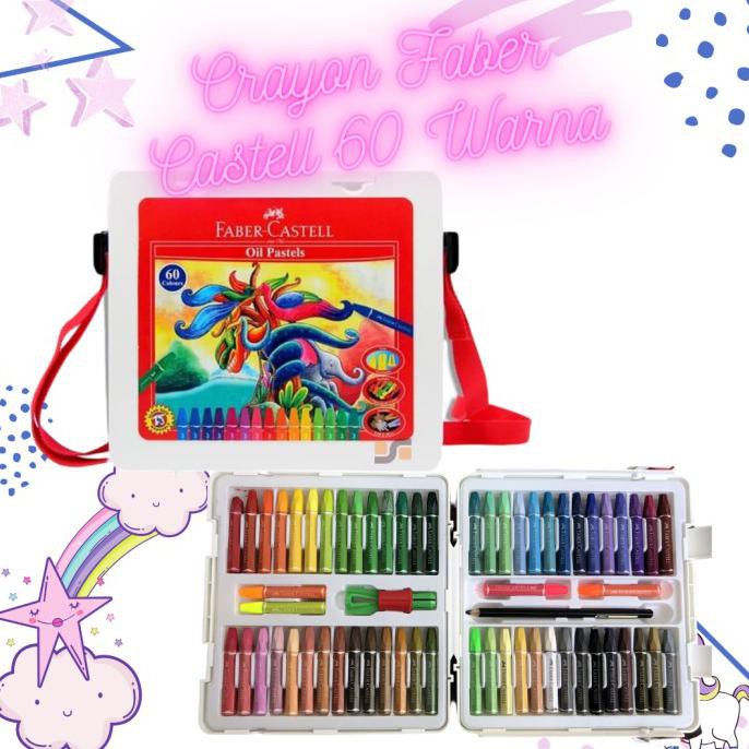 

KRAYON CRAYON FABER CASTELL 60 WARNA HARGA GROSIR ATK TERDEKAT 2020