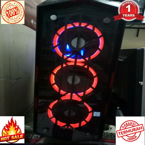 Terlaris PC CPU RAKITAN GAMING i7 8700 coffeelake Vga GTX 1060 6GB SSD 240GB DDR4 16GB SUPER HIGH