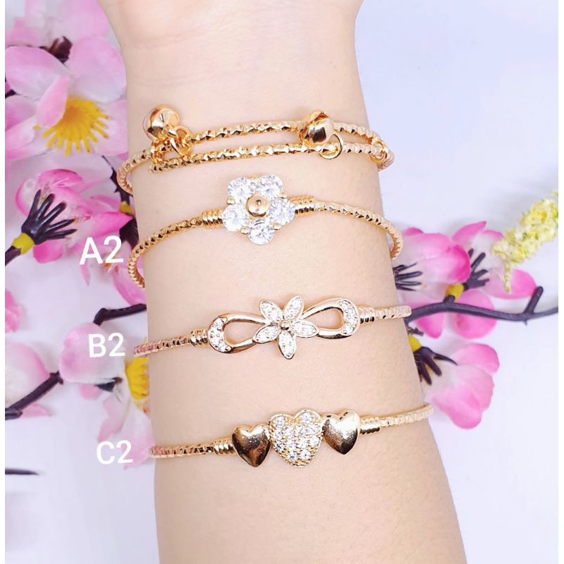 Gelang bangle anak bell permata zircon &quot;GA-57&quot;